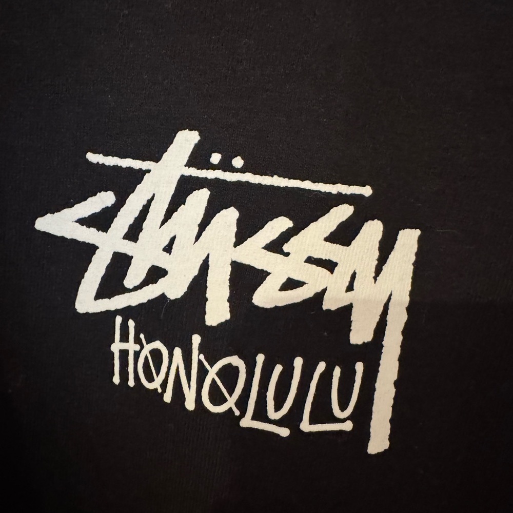 NWT Stussy Honolulu Black Men's T-Shirt - Picture 6 of 6